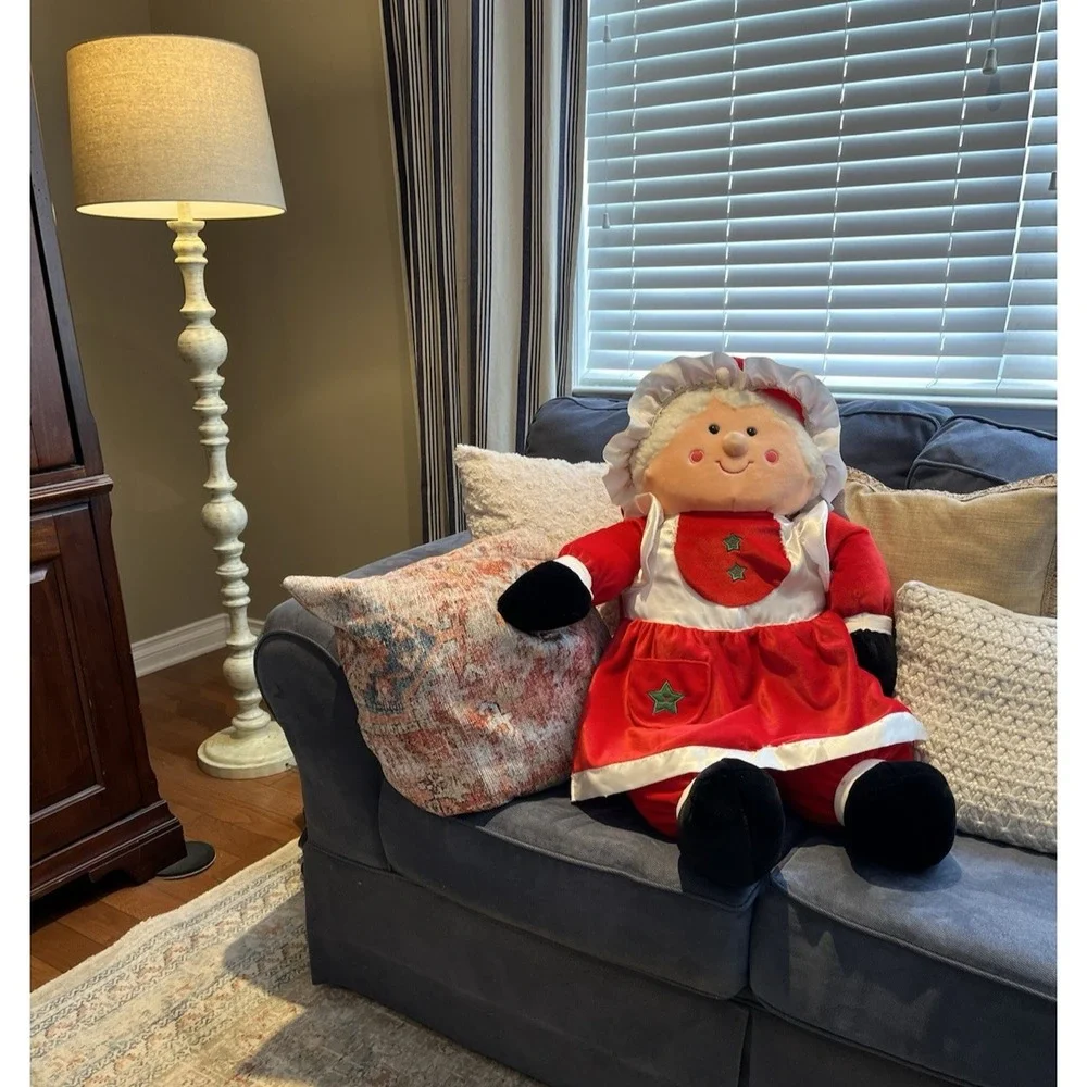 Vintage Mrs‎ Claus 3 ft Christmas Plush Caltoy Figure Large Child Size 36